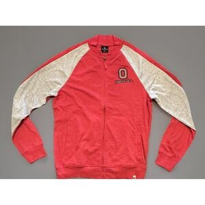 Ohio State Buckeyes Men's Colosseum Full-Zip Hoodie Red/Gray National Champions!